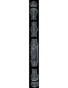 Crémone en fonte pour menuiserie bois RY 59 standard -... 2