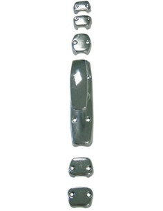 Crémone en acier pour menuiserie bois CSI/01 bouton nylon... 2