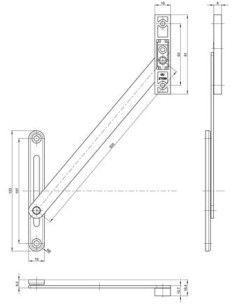 Compas limiteur d'ouverture n°28 M FERCO 2