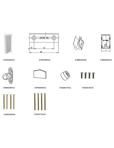 Accessoires GU schéma C GU 937 / 934 espace 10...
