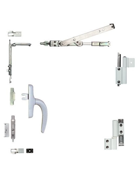 Ferrage Galicube NEFER 1 vantail - compas moyen - FAPIM