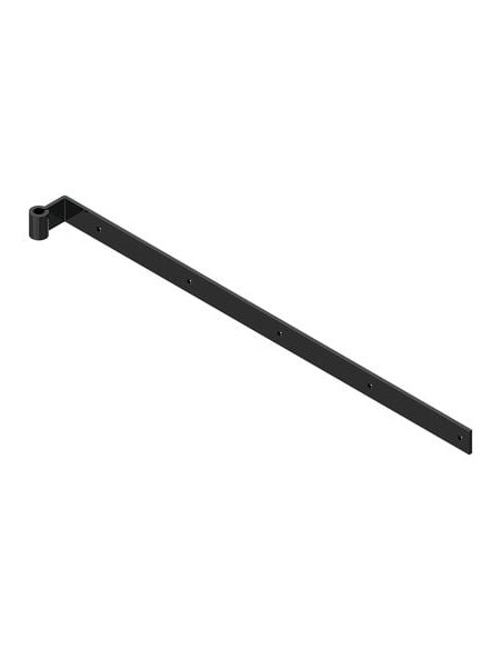 Penture coudée dans l'axe percée Acier poudré polyester noir - BURGAUD