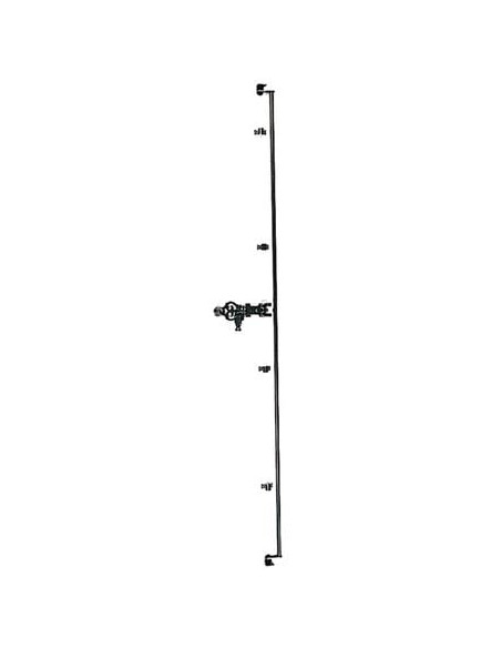 Espagnolette ronde tube rainure Ronde tube rainure époxy noir
