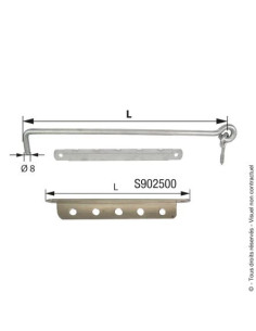 Crochet crémaillère inox Inox 316 L - TORBEL INDUSTRIE