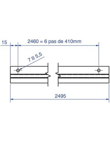 Accroche pour bandeau bois MANTION