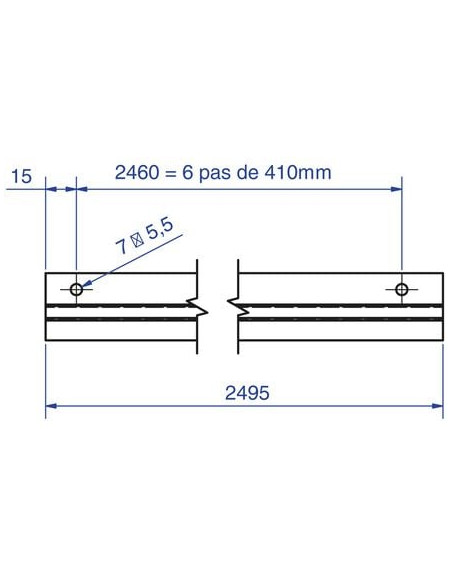 Accroche pour bandeau bois MANTION
