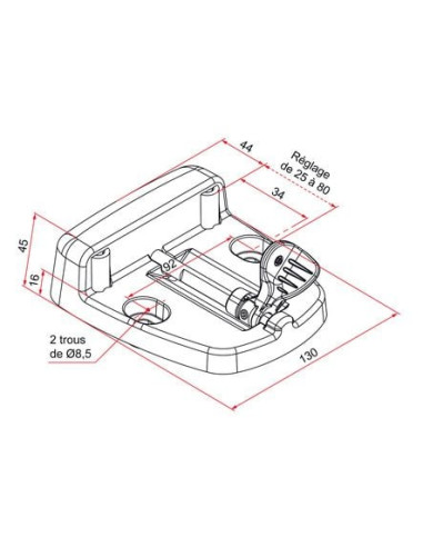 Sabot tourniquet large aluminium TIRARD