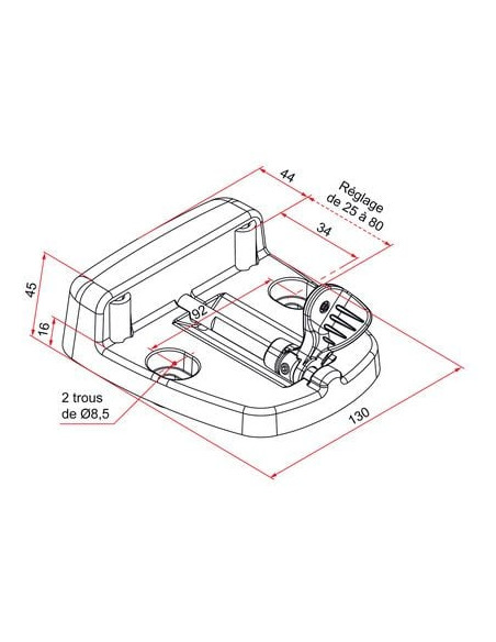 Sabot tourniquet large aluminium TIRARD