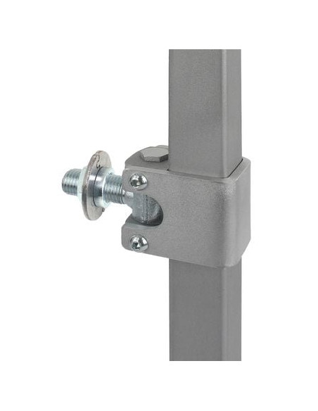 Pivot réglable tube carré Avec plaque à visser