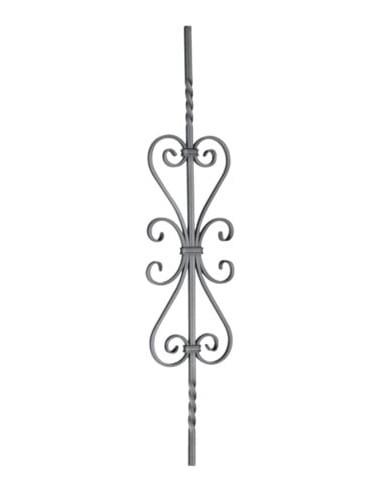 Barreau décoratif Double volute