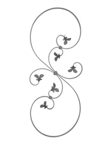 Barreau décoratif Double volute