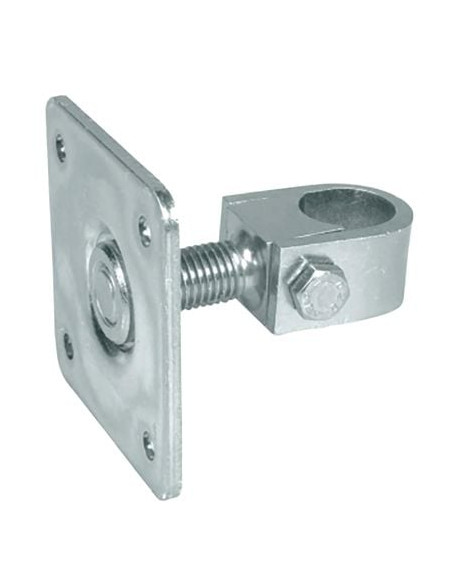 Pivot réglable tube rond Avec plaque à visser