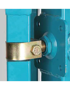 Pivot réglable tube rond Avec plaque à visser 2