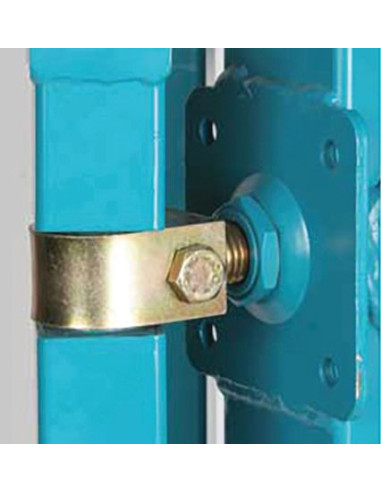 Pivot réglable tube rond Avec plaque à visser