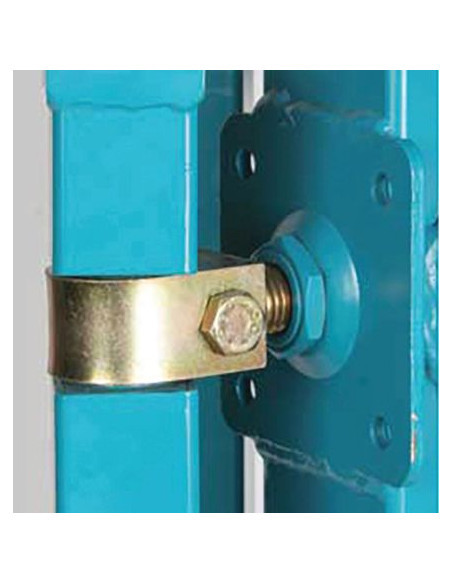 Pivot réglable tube rond Avec plaque à visser