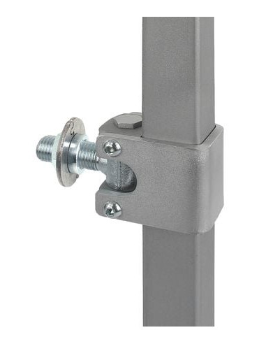 Pivot réglable tube carré Avec tige filetée
