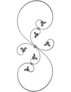 Barreau décoratif Volute de remplissage 2