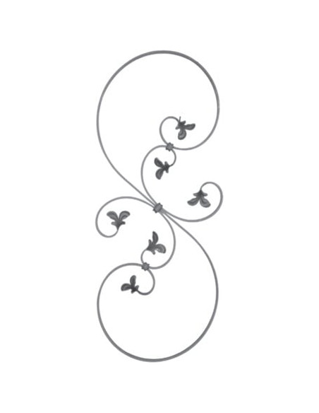 Barreau décoratif Volute en C
