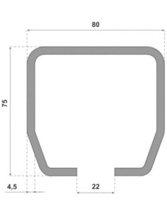 Rail pour paf acier 9060 MANTION 2