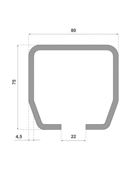 Rail pour paf acier 9060 MANTION