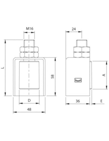 Rouleau nylon 232 avec capot COMUNELLO