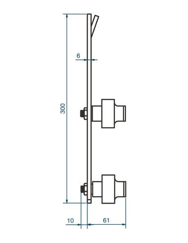 Guide à scellement horizontal 1092 MANTION