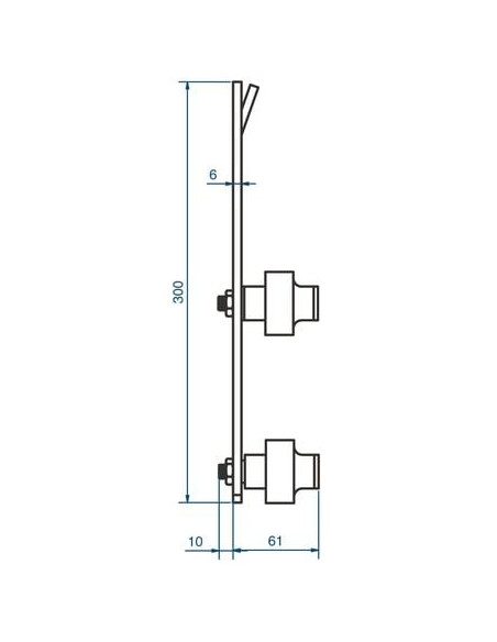 Guide à scellement horizontal 1092 MANTION