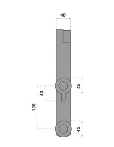 Guide à scellement horizontal 1092 MANTION