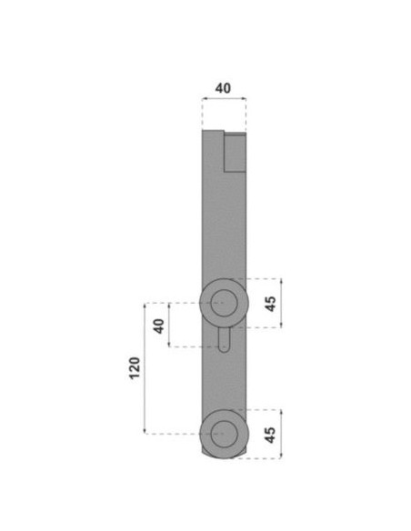 Guide à scellement horizontal 1092 MANTION