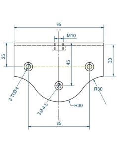 Platine de fixation équerre 37 MANTION 2