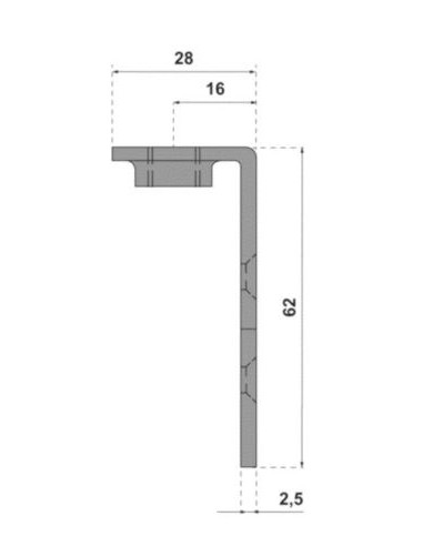Platine de fixation équerre 37 MANTION