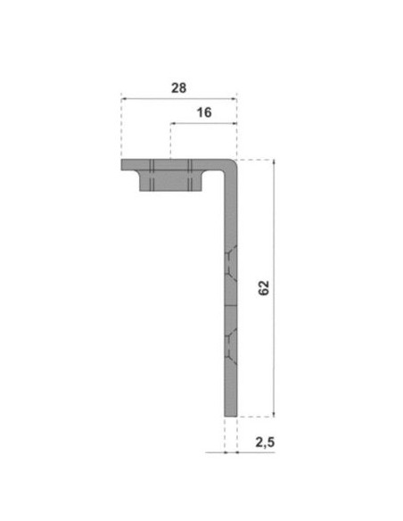 Platine de fixation équerre 37 MANTION