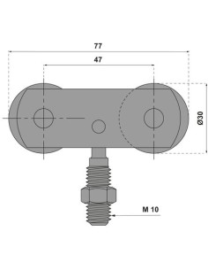Monture pivotante 633 à force 40 kg MANTION 2