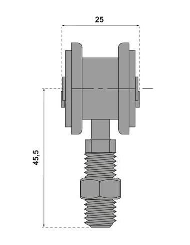Monture pivotante 633 à force 40 kg MANTION