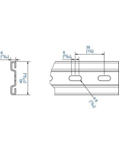 Rail profilé droit pour monture à galet bob 50 MANTION 2