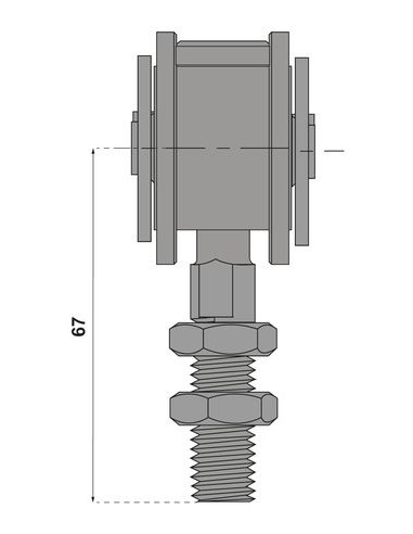 Monture pivotante 653 à force 75 kg MANTION