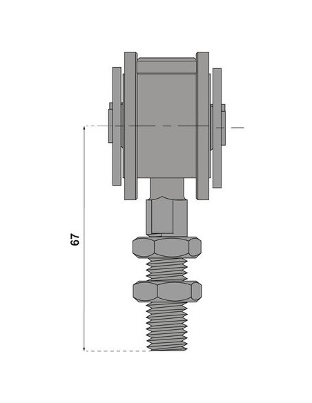Monture pivotante 653 à force 75 kg MANTION