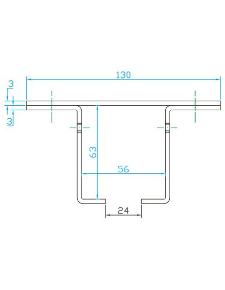 Support enveloppant à visser au plafond 6359 MANTION