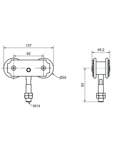 Monture pivotante 663 MANTION