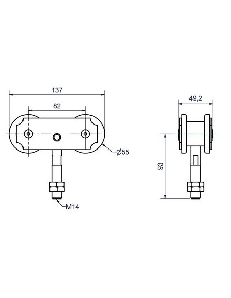 Monture pivotante 663 MANTION
