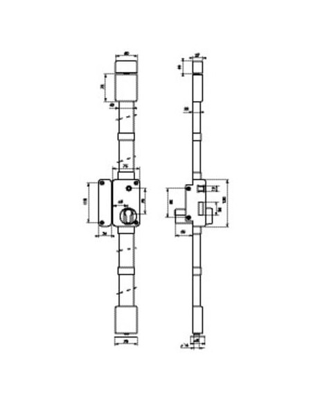Serrure 3 points BELUGA verticale À fouillot - THIRARD
