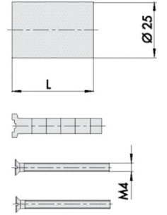 Rallonge pour serrure cisa NORMBAU ALLEGION 2