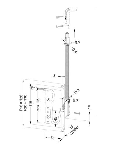 Câble d'alimentation pour moteur blueMatic EAV3...