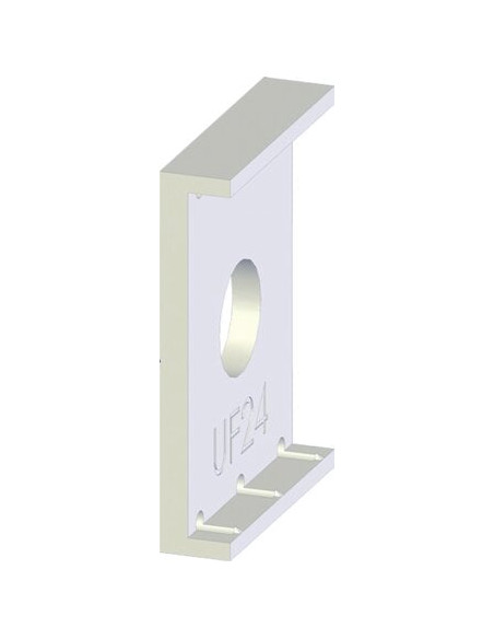 Pack complet serrure têtière U + gâche plate à relevage de béquille et réducteur de 26 à 24 mm TECHPRO