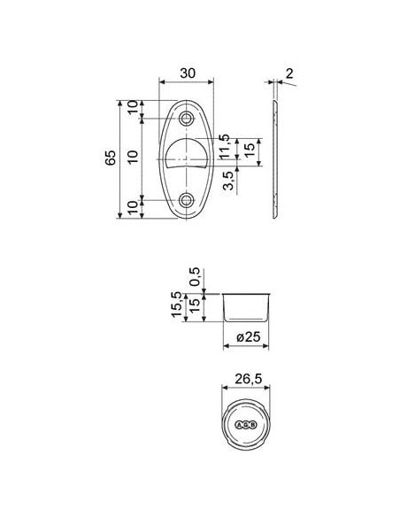 Serrure pour porte coulissante AGB