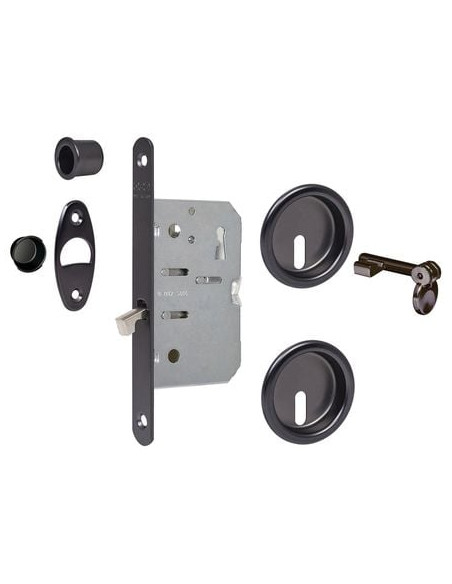 Set serrure avec poignée cuvette Cuvette carrée - AGB