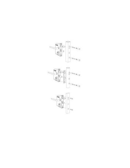 Serrure de portail type industriel à cylindre européen Pour profil plat de 10 à 30 mm - LOCINOX