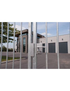 Serrure de portail industriel à double cylindre LOCINOX 2