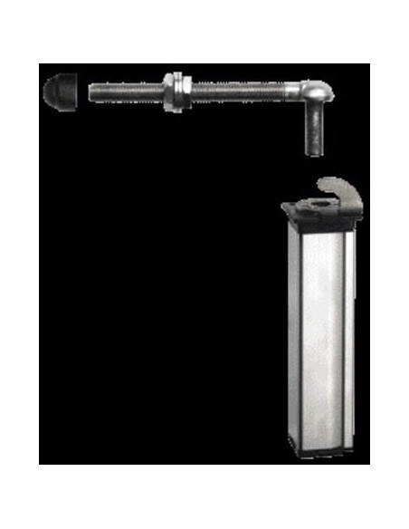 Kit complet fermeture portillon piscine serrure + gâche + charnière LOCINOX