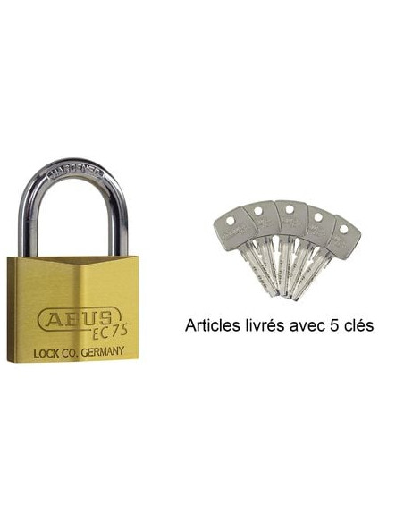 Cadenas de sûreté à clé réversible ABUS